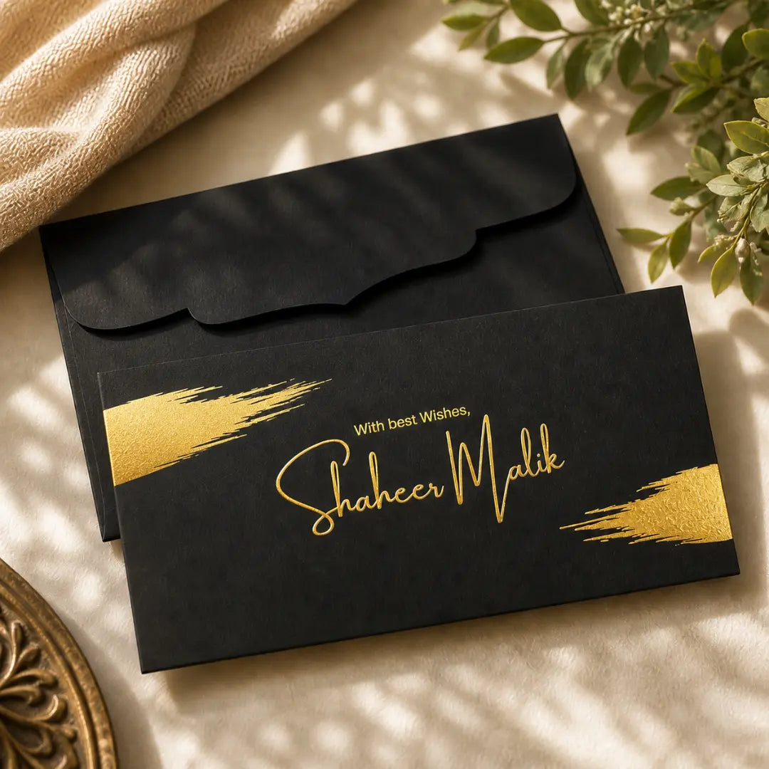 Signature Black Foil Envelope