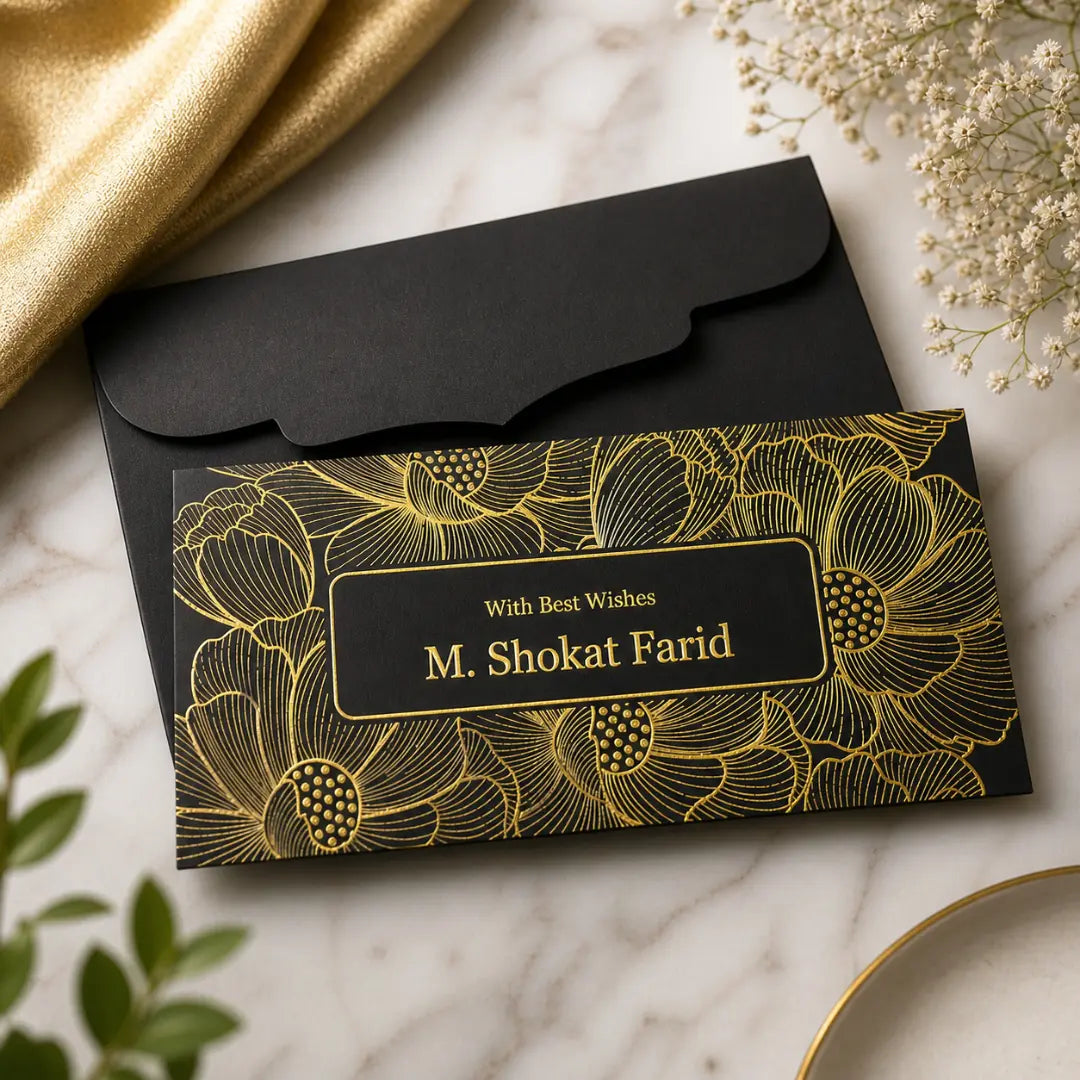Foil Flower Envelopes