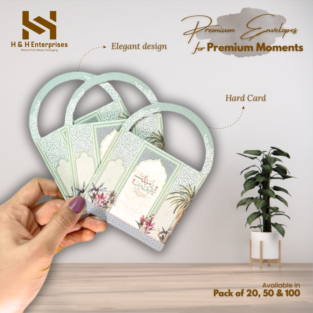 Mini Bag Eid Envelopes (Green)