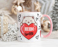 Meow Love Heart Art Mug (Free Delivery)