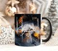 Black & Gold Marble Mug Elizabeth Design (Free Delivery)