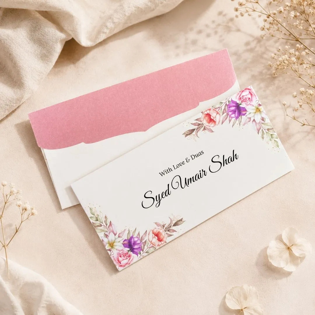 Pink Floral Envelopes