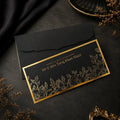 Flowers Foil Printed Black