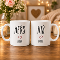 His & Her Customized Couple Mug Set