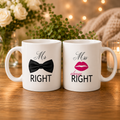 Mr Right & Mrs Alway Right Customized Couple Mug Set