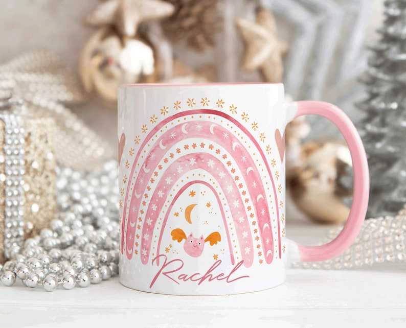 PINK Rainbow Mug (Free Delivery)