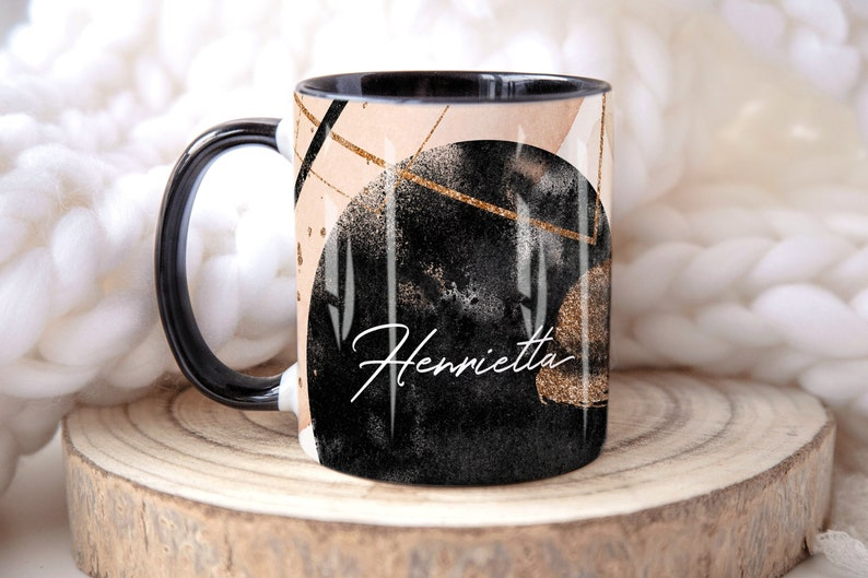 ROSE GOLD Mug Herrietta Design (Free Delivery)