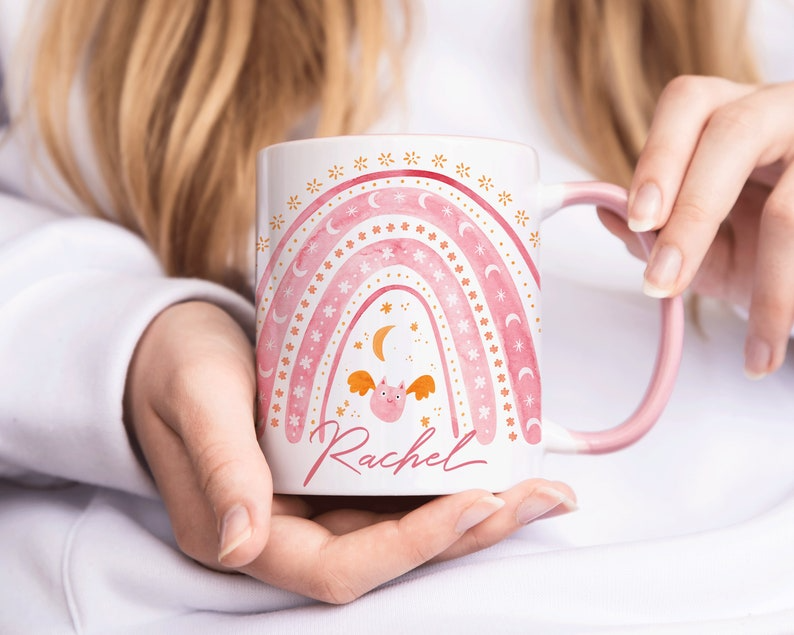 PINK Rainbow Mug (Free Delivery)