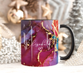 A. Purple Marble Mug Elizabeth Design (Free Delivery)