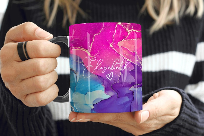 Nayab Marble Mug Elizabeth Design (Free Delivery)