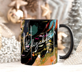 Black Qazif Abstract Art Mug (Free Delivery)
