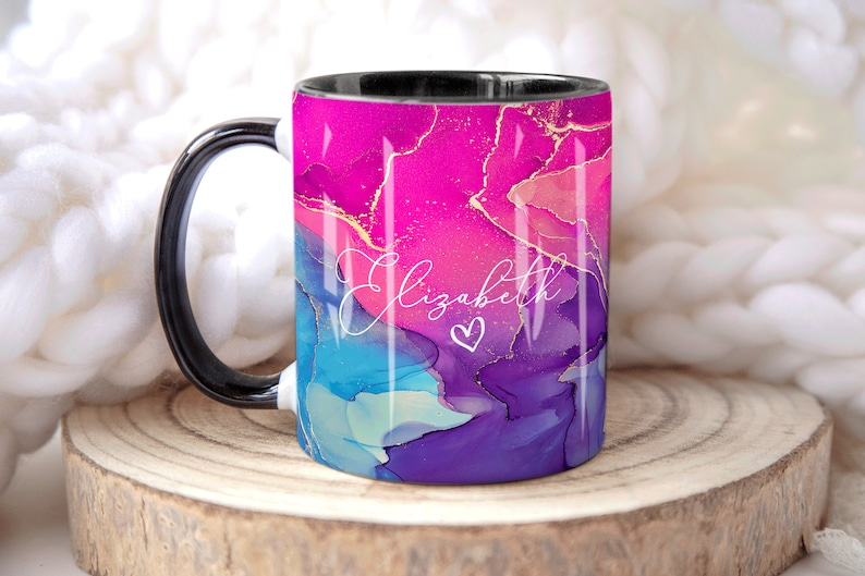 Nayab Marble Mug Elizabeth Design (Free Delivery)