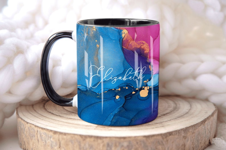 Marvels Art Marble Mug Elizabeth Design (Free Delivery)